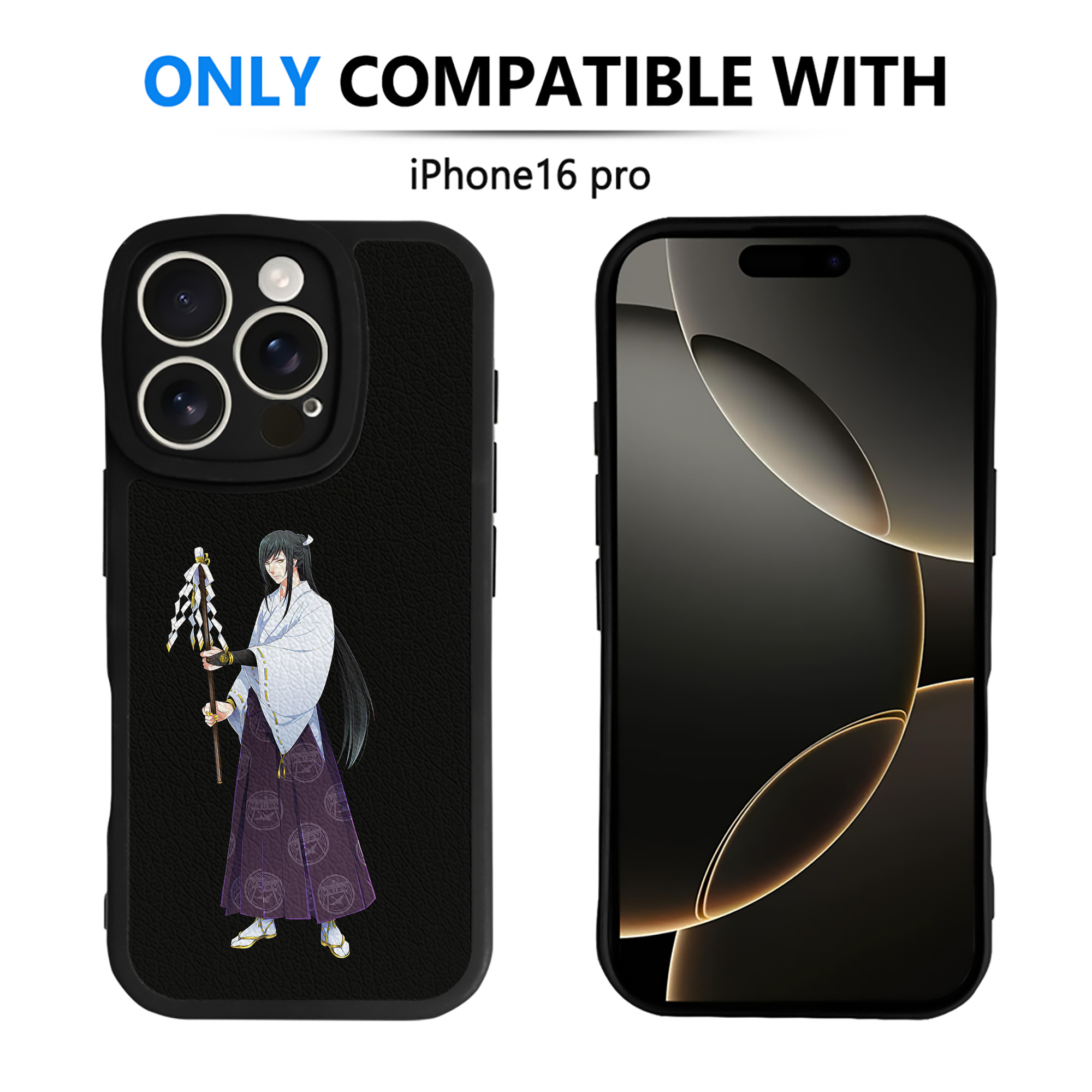 （画像用） 刀剣乱舞 Touken Ranbu 【iPhone 16シリーズ対応】シリコンスマホケース（レザー調） 材質：シリコン
